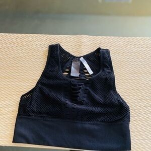 Mona B Black sport bra